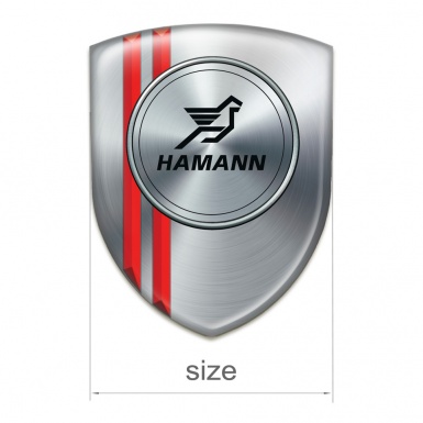 Hamann Silicone Shield Silver with Red Lines Version 