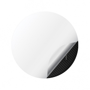 Infiniti Domed Stickers Wheel Center Cap White Logo