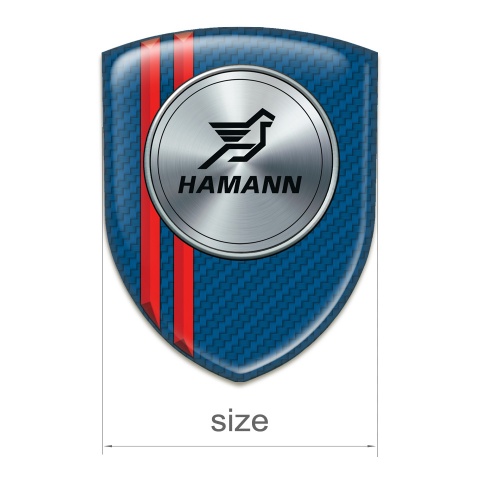 Hamann Emblem Exterior Navy Blue Carbon wthh Red Lines Version 