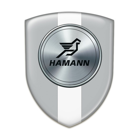 Hamann Logo Emblem Grey with White Tape Version 