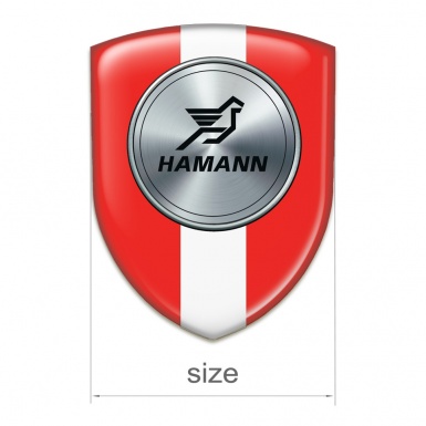 Hamann Tuning Emblem Red with White Tape Version 