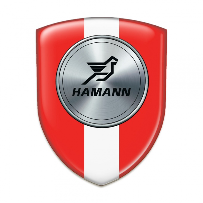 Hamann Tuning Emblem Red with White Tape Version 