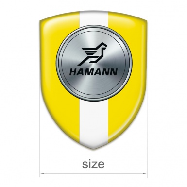 Hamann Domed Emblem Yellow with White Tape Version 