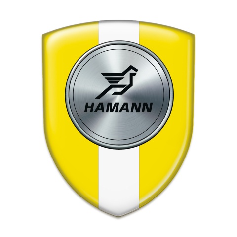 Hamann Domed Emblem Yellow with White Tape Version 
