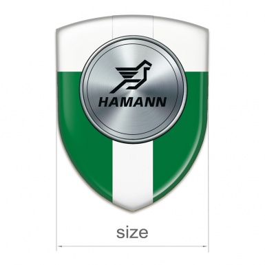 Hamann Silicone Emblem Green White with White Tape Version 