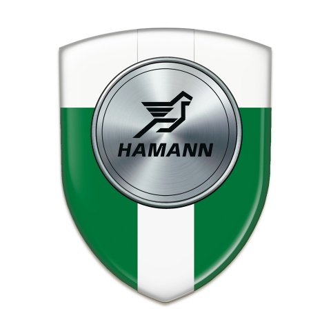 Hamann Silicone Emblem Green White with White Tape Version 