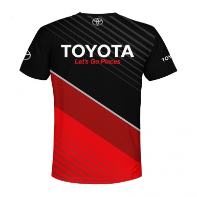 Toyota T-shirt Lets Go Places Black Red