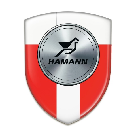 Hamann Resin Sticker red White with White Tape Version 