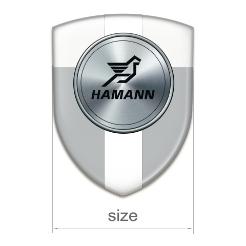 Hamann Emblem Exterior Grey White with White Tape Version 