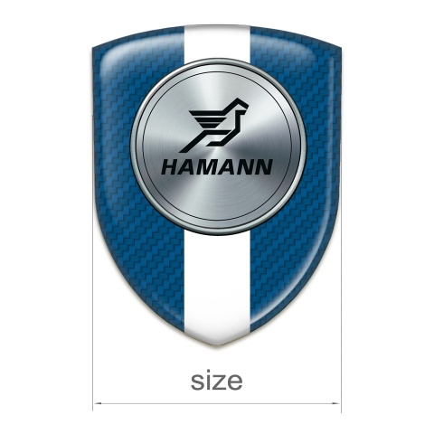 Hamann Emblem Interior avy Blue carbon with White Tape Version 