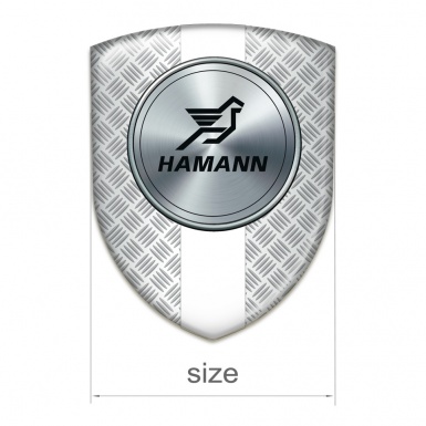 Hamann Car Accessories Badge Grid Effect with White Band version 