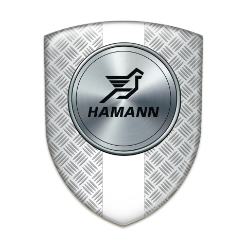 Hamann Car Accessories Badge Grid Effect with White Band version 