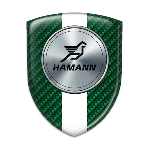 Hamann Car Interior Badge Green Carbon with White Tape Version 