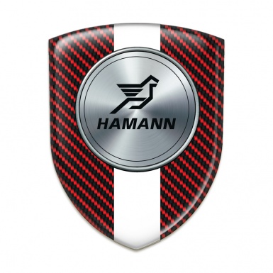 Hamann Silicone Badge Red carbon with White Band Version 