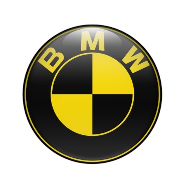 BMW Emblems Bold Black Yellow Logo