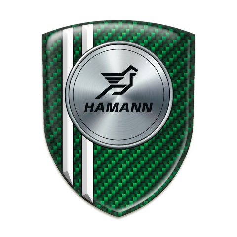 Hamann Resin Sticker Green Carbon White Stripes model 