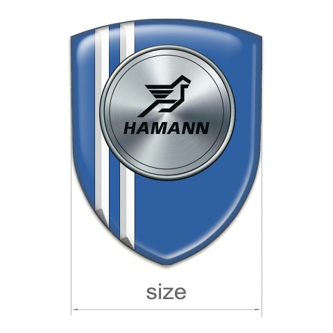 Hamann Tuning Emblem Blue with White Stripes Model 