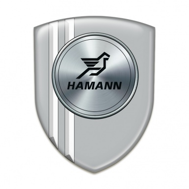 Hamann Domed Emblem grey with White Stripes Model 