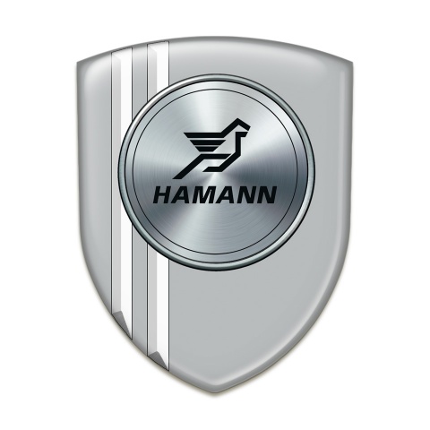 Hamann Domed Emblem grey with White Stripes Model 