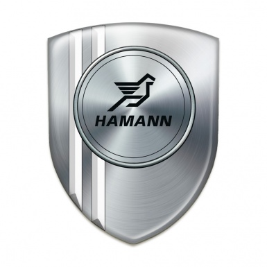 Hamann  Silicone Emblem Silver with White Stripes model 