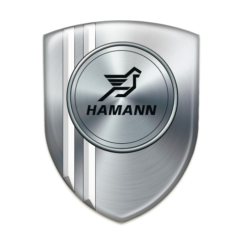 Hamann  Silicone Emblem Silver with White Stripes model 