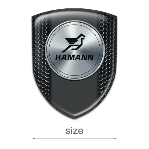 Hamann 3D Gel Emblem Perforated Steel Model 