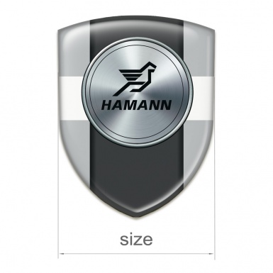Hamann Logo Emblem Grey with White Band model 