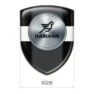 Hamann Tuning Emblem Black with White Band model 