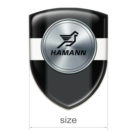 Hamann Tuning Emblem Black with White Band model 