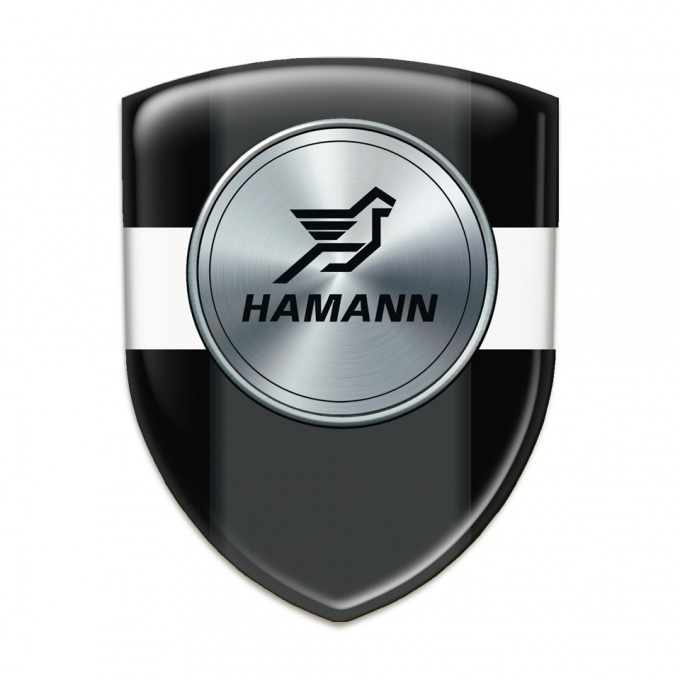 Hamann Tuning Emblem Black with White Band model 
