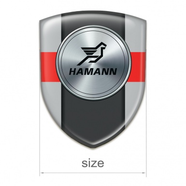 Hamann Domed Emblem Grey with Red Band Model 