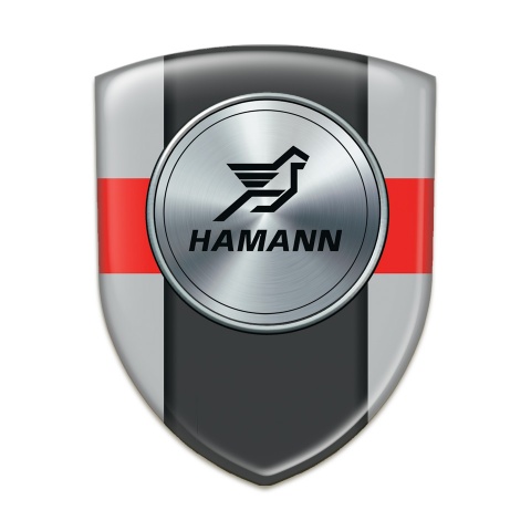 Hamann Domed Emblem Grey with Red Band Model 