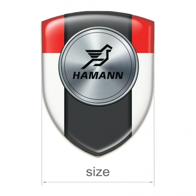 Hamann Emblem Interior White Red with dark logo Panel Model 