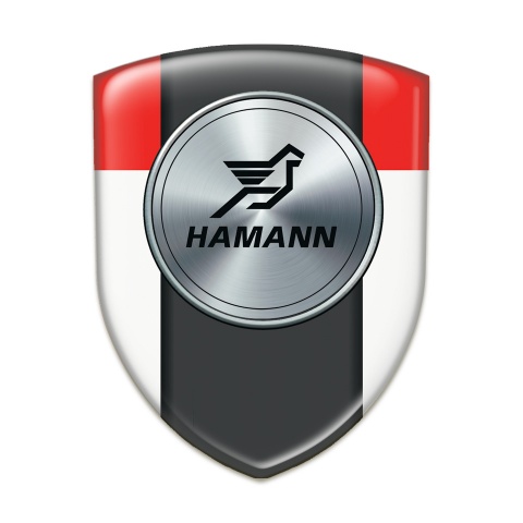Hamann Emblem Interior White Red with dark logo Panel Model 