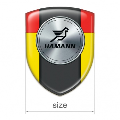 Hamann Car Accessories Badge Yellow Red Model 