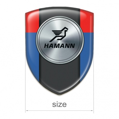 Hamann Self Adhesive Car logo Emblem Blue Red Model 