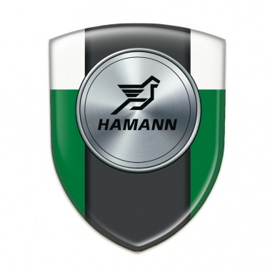 Hamann Silicone Car Decal Badge Green White Model 