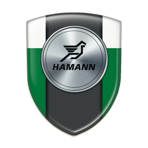 Hamann Silicone Car Decal Badge Green White Model 