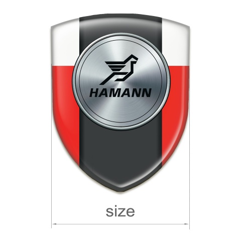Hamann Silicone Badge Red White Model 