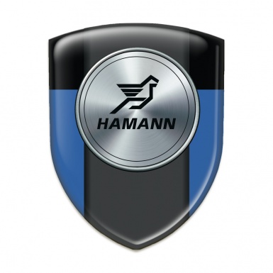 Hamann Self Adhesive Emblem Logo Blue Black Logo 