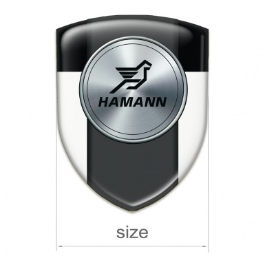 Hamann Silicone Emblem White Black Model 