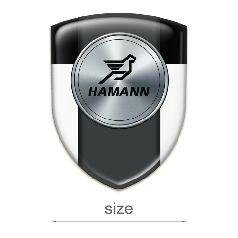 Hamann Silicone Emblem White Black Model 