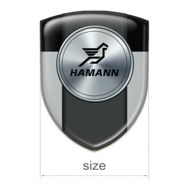 Hamann Resin Sticker Grey Black Model 