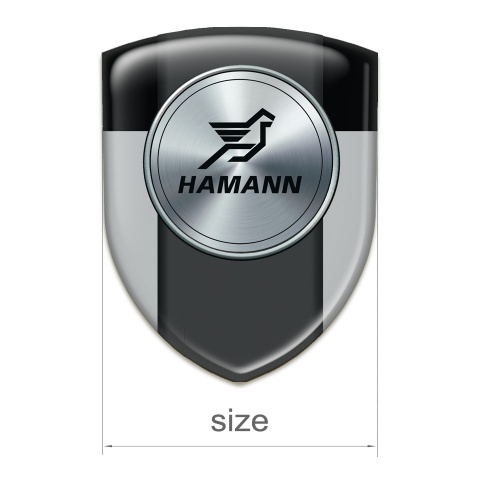 Hamann Resin Sticker Grey Black Model 