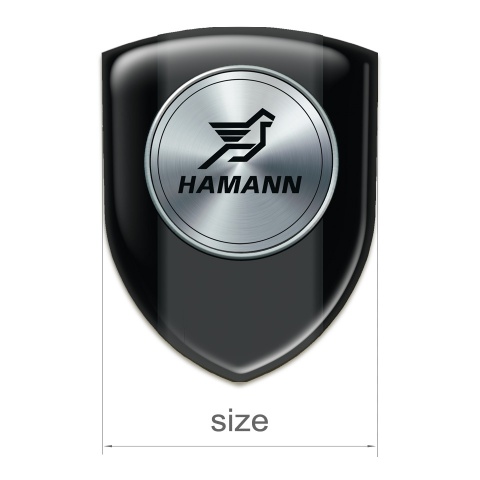 Hamann 3D Gel Emblem Black Model 