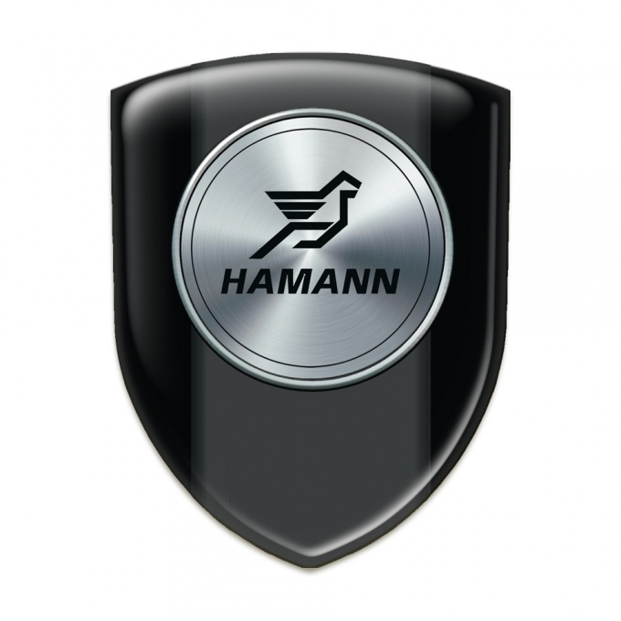 Hamann 3D Gel Emblem Black Model 