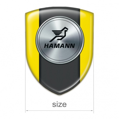 Hamann Self Adhesive Car logo Emblem Yellow Model