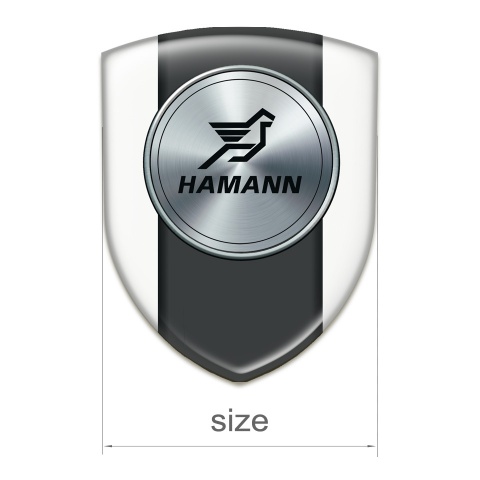 Hamann Car Interior Badge White Model 