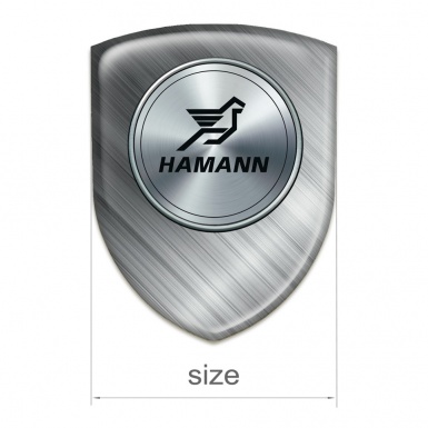 Hamann Silicone Car Decal Badge Brushed Metal Model 