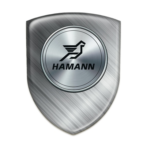 Hamann Silicone Car Decal Badge Brushed Metal Model 